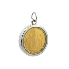 Two-Sided Islam Trio Metal Pendant – Handcrafted Unisex Muslim Talisman in Gold, Silver & Copper for Faith, Peace & Divine Guidance Gift