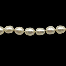 Pearl Plain Button White Necklace June Birthstone
