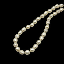 Pearl Plain Button White Necklace June Birthstone