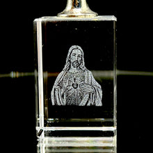 3D Crystal Jesus Christ Sacred Keychain Laser Engraved