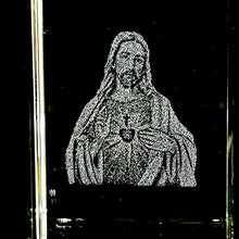 3D Crystal Jesus Christ Sacred Keychain Laser Engraved