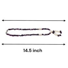 Natural Garnet Button & Pearl Plain Gemstone Necklace