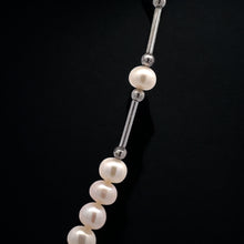 Elegant June Birthstone White Plain Pearl Necklace