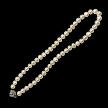 Pearl Classic White Plain Ringed Necklace Jewelry