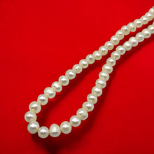 Pearl Elegant White Plain Ringed Flower Clasp Necklace