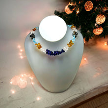 Natural Handmade Necklace Citrine, Amethyst, Blue Topaz, Rose Quartz and Smoky Quartz Gemstone Faceted Dew Drop Jewelry