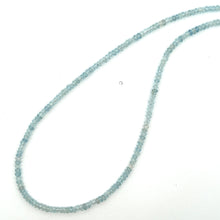 Natural Handmade Necklace Aquamarine Gemstone Single Strand Beaded Jewelry