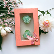 Baby Blue Floral Stud Earrings Crafted from Natural Fish Scales – Delicate Bohemian Statement Jewelry