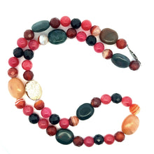 Natural Multi Jasper Jade Agate Gemstone Healing Necklace