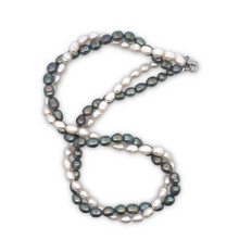 Classic Pearl Two-Tone Twisted Plain Necklace