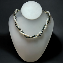 Classic Pearl Two-Tone Twisted Plain Necklace