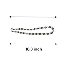 Classic Two-Tone Smooth Ringed Pearl Necklace