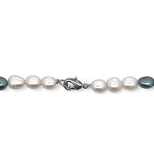 Chic Two-Tone Plain Pearl June Birthstone Necklace