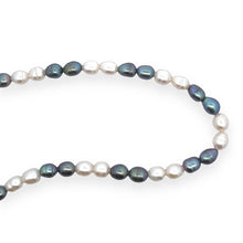 Chic Two-Tone Plain Pearl June Birthstone Necklace