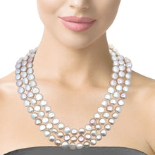 Classic Multi layered Plain Pearl Necklace