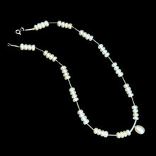 Chic Plain White Pearl Necklace June Birthstone