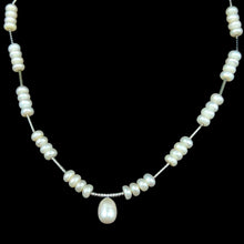 Chic Plain White Pearl Necklace June Birthstone