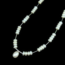 Chic Plain White Pearl Necklace June Birthstone