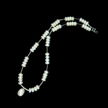 Chic Plain White Pearl Necklace June Birthstone