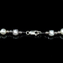 Chic White Plain Pearl Birthstone Necklace