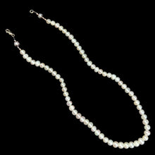 Chic White Plain Pearl Birthstone Necklace