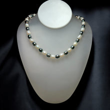 Pearl White & Grey Classic June Birthstone Plain Necklace