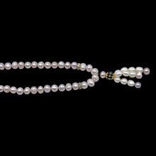 Classic Plain Pearl Triple Embellished Lariat Necklace