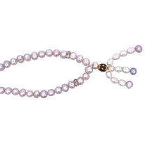 Classic Plain Pearl Triple Embellished Lariat Necklace