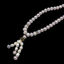 Classic Plain Pearl Triple Embellished Lariat Necklace