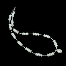 Classic Plain Pearl Station Necklace