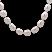 Classic Plain White Pearl June Birthstone Necklace