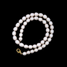 Classic Plain White Pearl June Birthstone Necklace