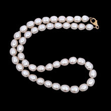 Classic Plain White Pearl June Birthstone Necklace