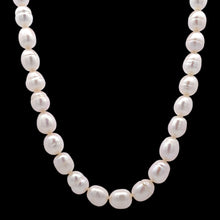 Classic Plain White Pearl June Birthstone Necklace