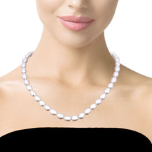 Classic Plain White Pearl June Birthstone Necklace