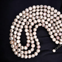 Classic Multi layered Plain Pearl Necklace