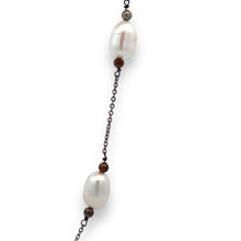 Elegant Plain Pearl Station Style Necklace