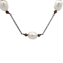 Elegant Plain Pearl Station Style Necklace