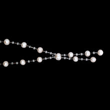 Classic Plain Pearl Lariat Station Necklace