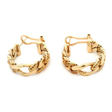 18K Yellow Gold Hoop Earring Jewelry Mounting