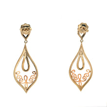 18K Yellow Gold Vintage Inspired Earring Mounting