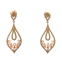 18K Yellow Gold Vintage Inspired Earring Mounting