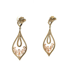 18K Yellow Gold Vintage Inspired Earring Mounting