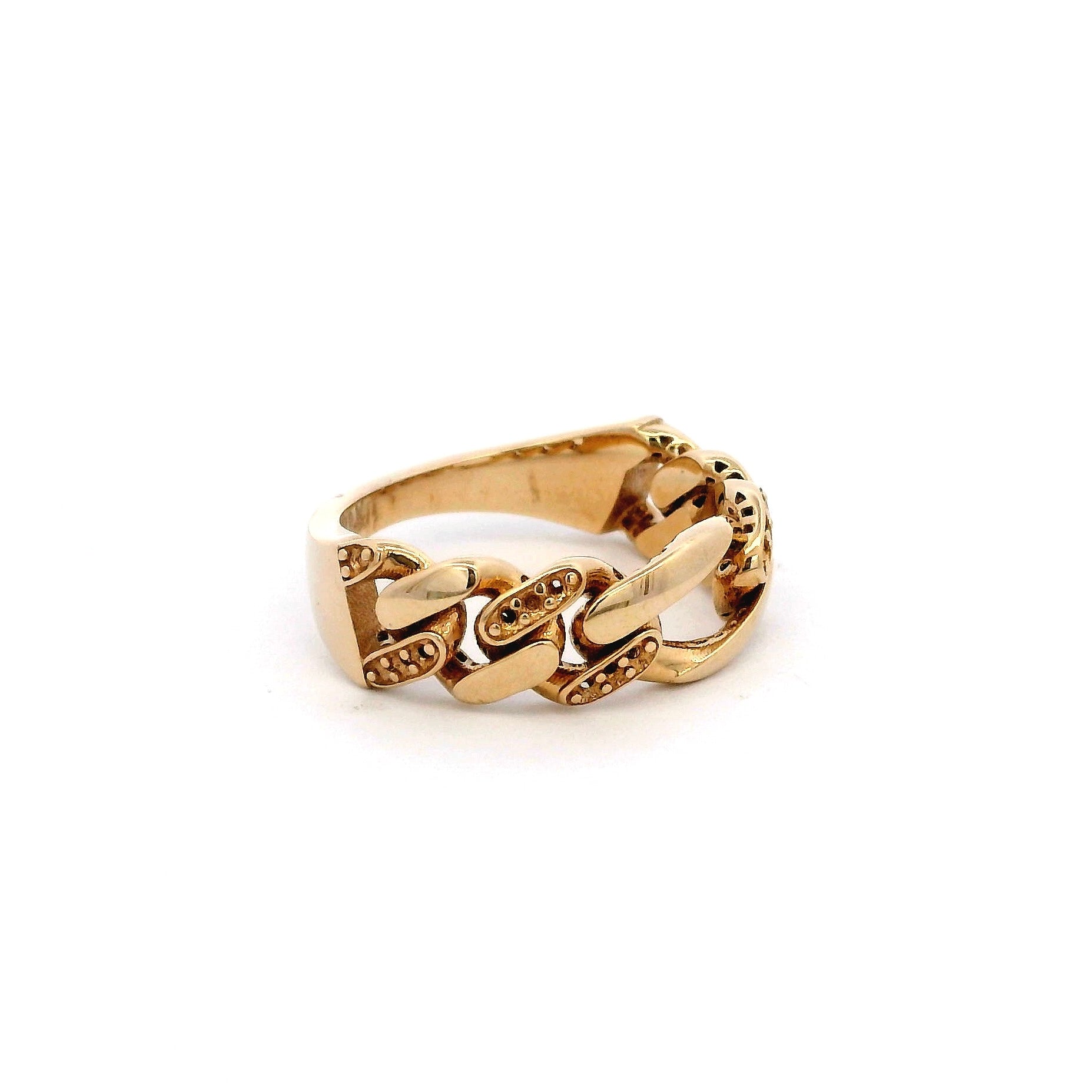 18K Yellow Gold Swirl Ring Mounting