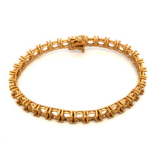 18K Yellow Gold Bracelet Tennis Mounting