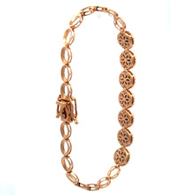 18K Pink Gold Vintage Inspired DC Bracelet Mounting