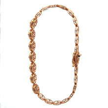 18K Pink Gold Vintage Inspired DC Bracelet Mounting