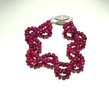 Ruby Natural Rondelle Facet Beaded Precious Gemstone Bracelet