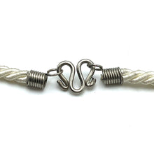 Natural Howlite Gemstone Ball 16mm With White Twisted Cord Pendant Necklace Linked To Peaceful Energy And Emotional Balance