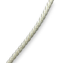 Natural Howlite Gemstone Ball 16mm With White Twisted Cord Pendant Necklace Linked To Peaceful Energy And Emotional Balance